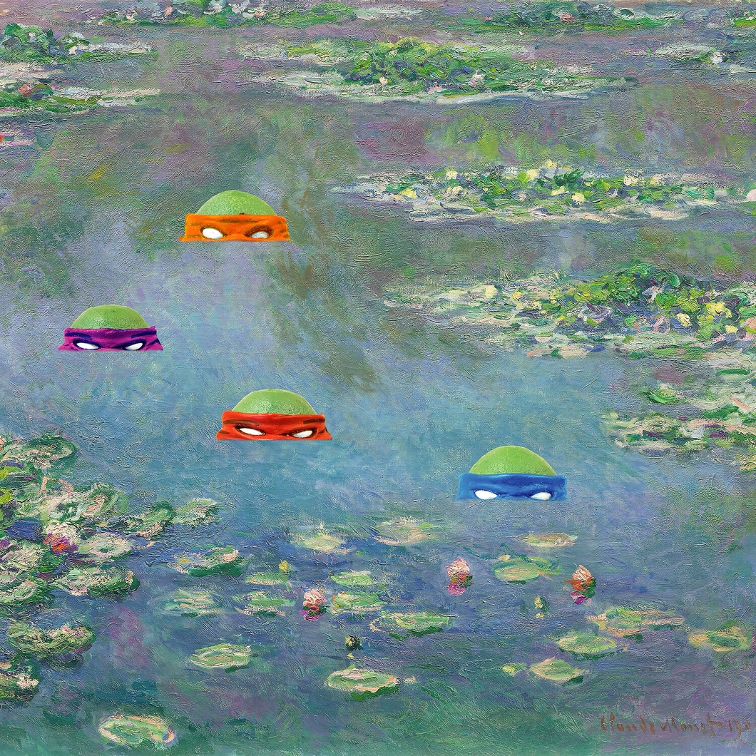 Water Pond Lily Ninjas (unframed)