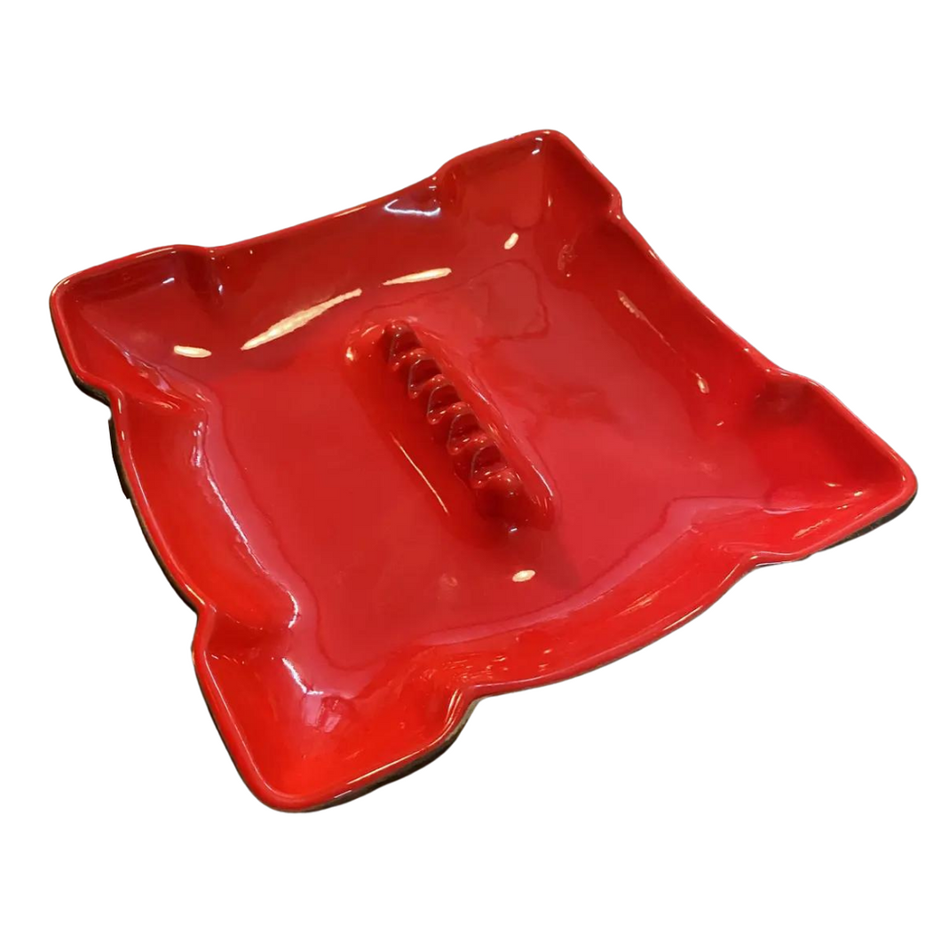 Big Red Square Ashtray