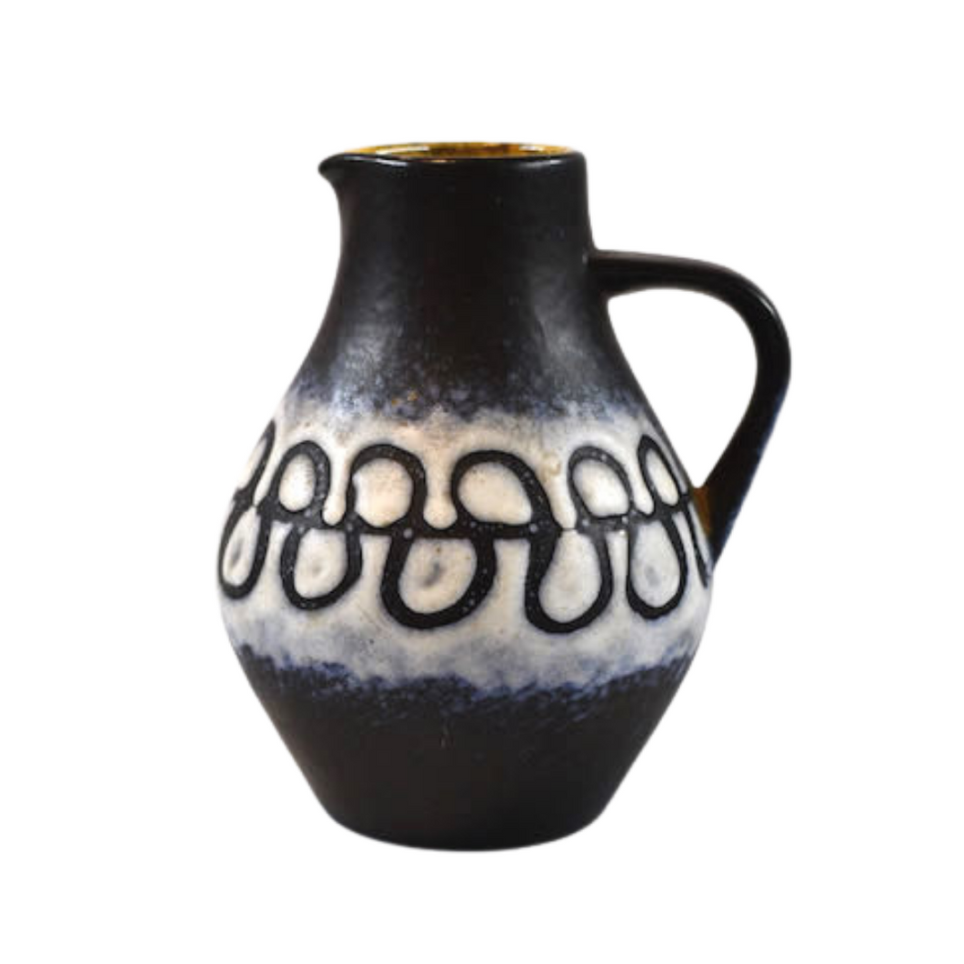 Mid Century Ceramic Lava Pitcher