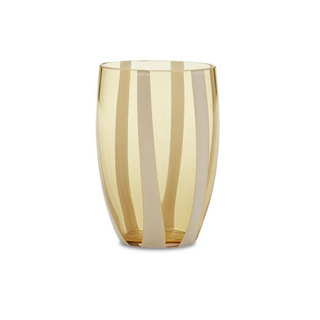 Gessato Tumbler Amber (SET OF 4)