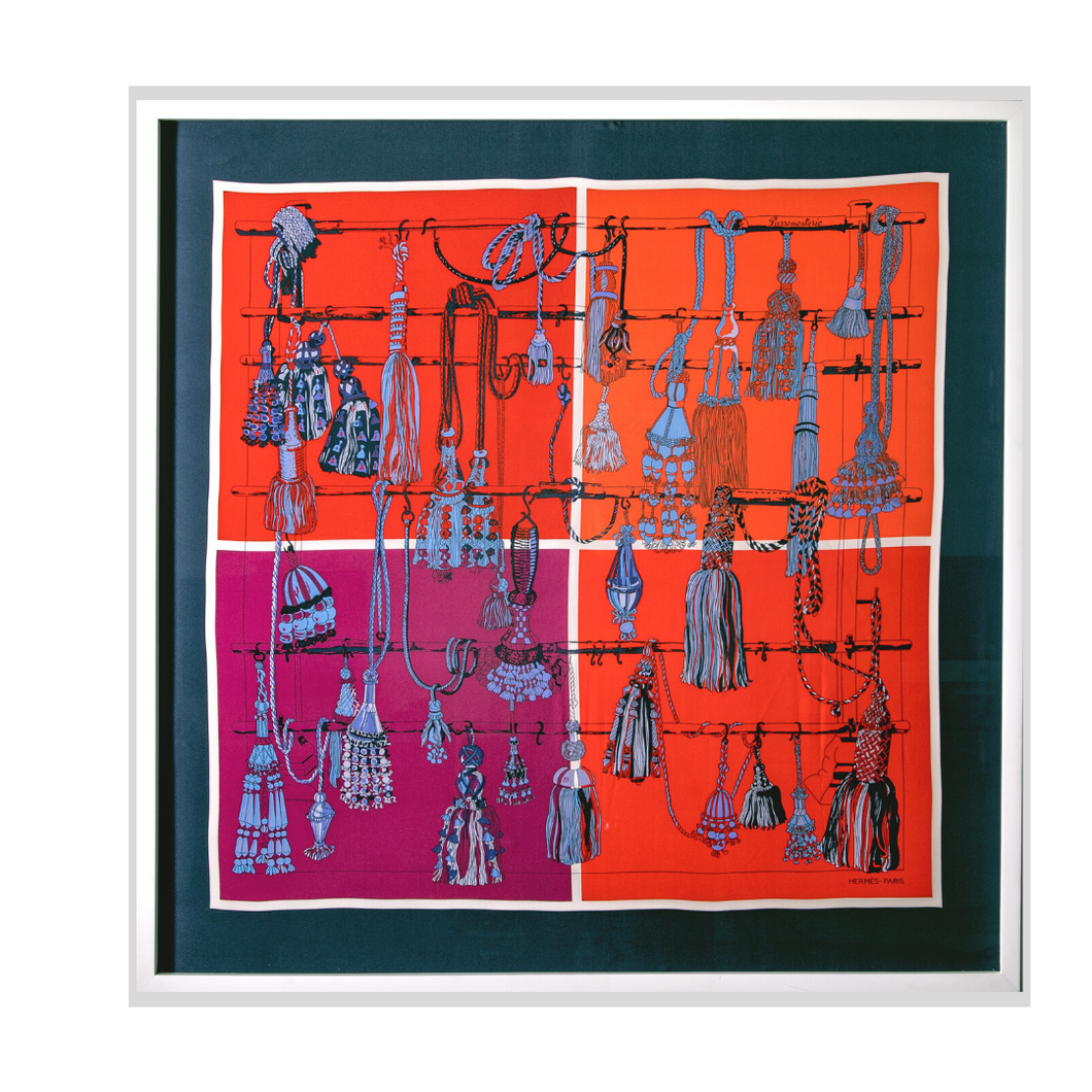 Hermes Passementerie Silk Scarf (FRAMED)