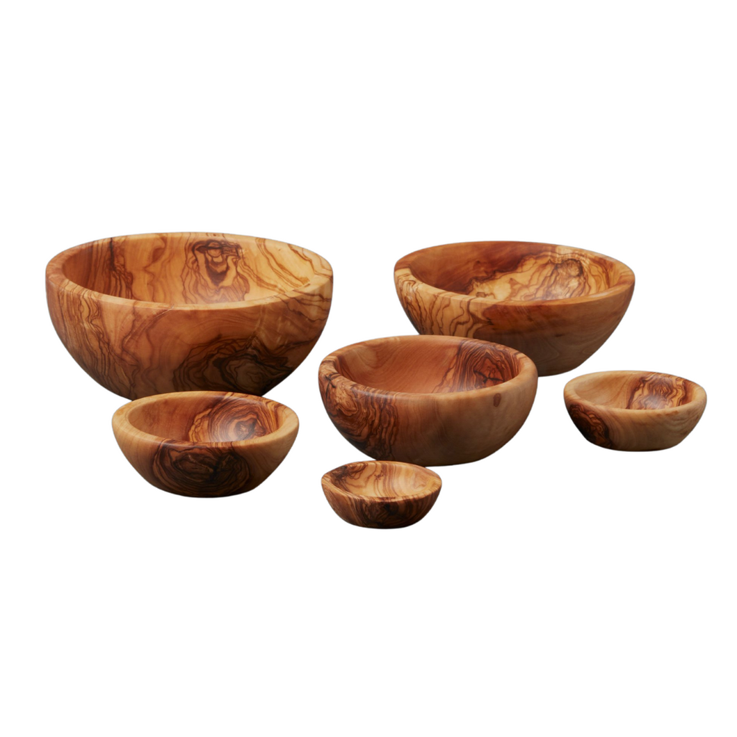 Olive Wood Nesting Bowls (Set of 6)